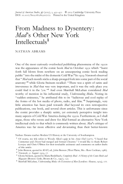 From Madness to Dysentery: Mad`s Other New