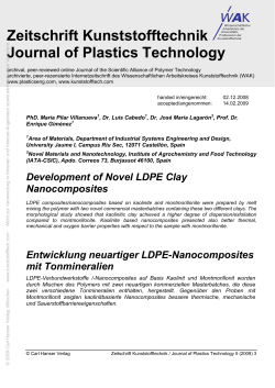 Development of Novel LDPE Clay Nanocomposites