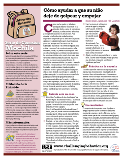 C&oacute;mo ayudar a que su ni&ntilde;o deje de golpear y