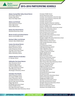 Participating Schools