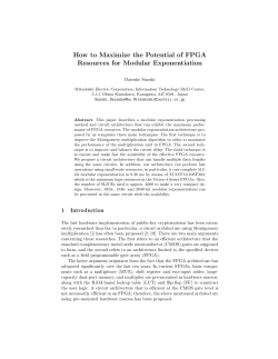 How to Maximize the Potential of FPGA Resources for Modular