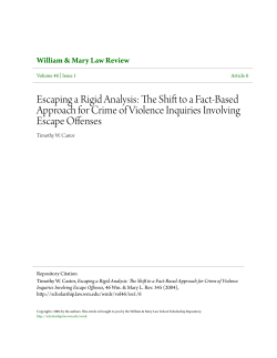 Escaping a Rigid Analysis: The Shift to a Fact