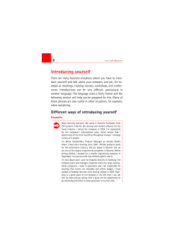 Introducing yourself - Steuerzahler Service GmbH