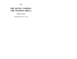 the divine comedy: the inferno (hell)