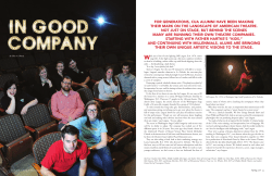 Musical Theatre in CUA Magazine - the Benjamin T. Rome School of