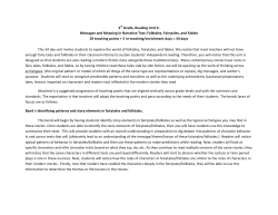 3rd Grade, Reading Unit 3