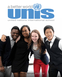 2012-2013 - United Nations International School