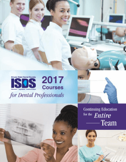 for Dental Professionals - Illinois State Dental Society