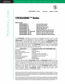 CRODA.SINICTM Series - Hubbard