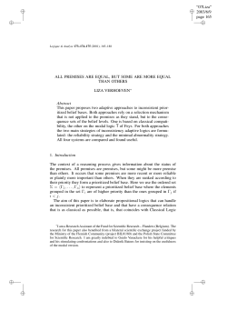 page 165 ALL PREMISES ARE EQUAL, BUT SOME ARE