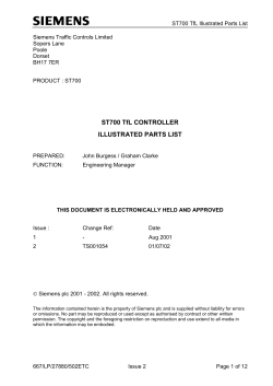 Illustrated parts list
