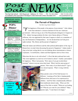 The Pursuit of Happiness