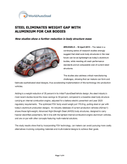 steel eliminates weight gap with aluminium for car bodies