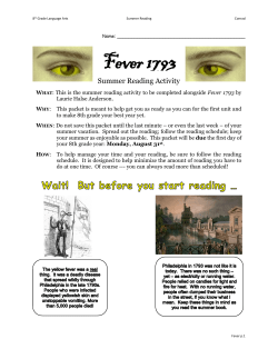 Fever 1793 - Solanco School District Moodle