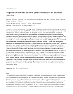 Population diversity and the portfolio effect in an exploited species _