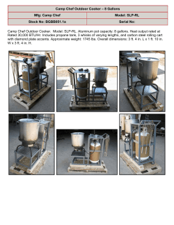 Camp Chef Outdoor Cooker – 8 Gallons Mfg: Camp Chef Model