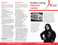 Pakistani cuisine - Heart and Stroke Foundation