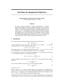 Fast Rates for Regularized Objectives