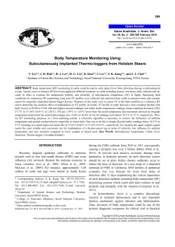 Body Temperature Monitoring Using Subcutaneously Implanted