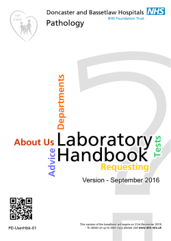 Pathology Laboratory Handbook