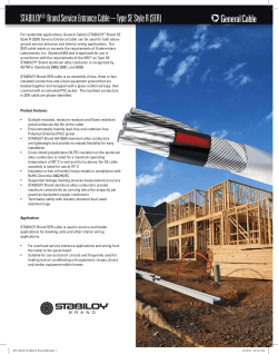 STABILOY&reg; Brand Service Entrance Cable &ndash; Type SE Style R (SER)