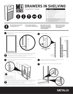 DRAWERS IN SHELVING