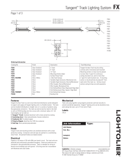 Tangent™ Track Lighting System FX