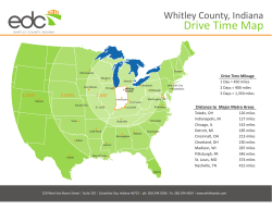 Drive Time Map - Whitley County EDC