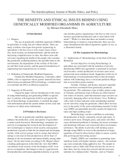 THE BENEFITS AND ETHICAL ISSUES BEHIND USING