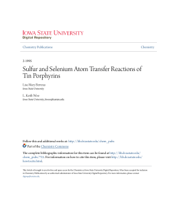 Sulfur and Selenium Atom Transfer Reactions of Tin Porphyrins