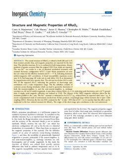 Structure and Magnetic Properties of KRuO4