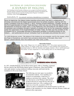 Quaker Indian Boarding Schools