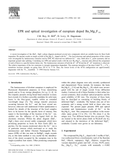 EPR and optical investigation of europium doped Ba Mg F