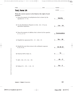 Test, Form 3A (continued)