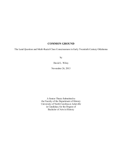 Common Ground: The Land Question and Multi