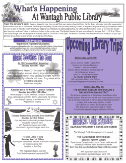 Newsletter - Wantagh Public Library