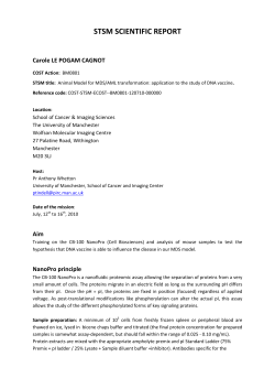 STSM SCIENTIFIC REPORT