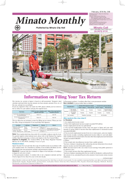 Information on Filing Your Tax Return