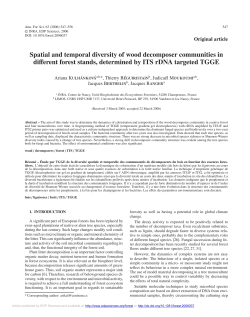 Spatial and temporal diversity of wood decomposer communities in