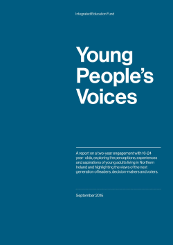 Young People` s Voices Report`