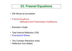 23. Fresnel Equations