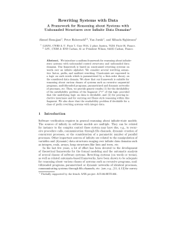 Rewriting Systems with Data