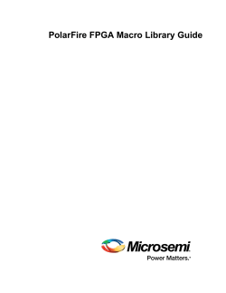 PolarFire Macro Library Guide