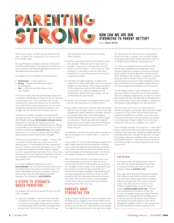 5 Steps to Strength Based Parenting Parents Have Strengths Too