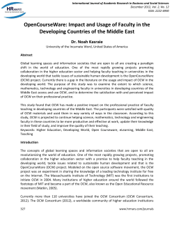 OpenCourseWare - Human Resource Management Academic