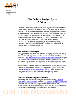 The Federal Budget Cycle A Primer