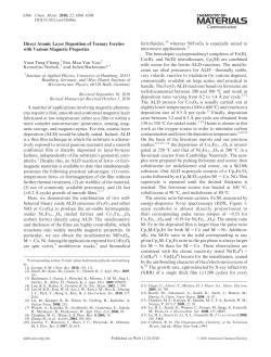 Direct Atomic Layer Deposition of Ternary Ferrites with Various