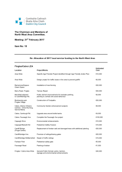 Allocation of 2017 local service funding to the North West Area PDF