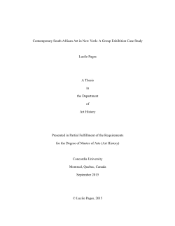 Contemporary South African Art in New York: A Group Exhibition