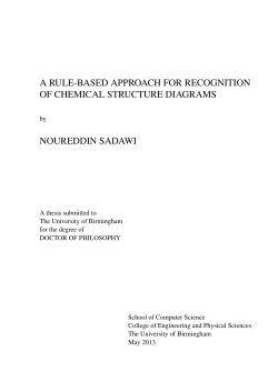 rule-based approach for the recognition of chemical structure